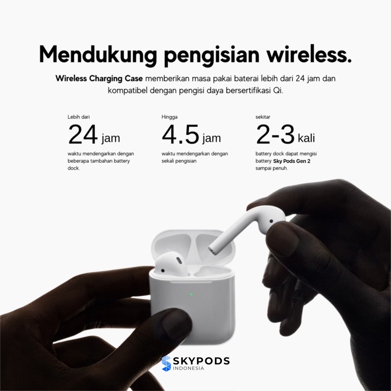 Sky Pods Gen 2 2022 Final Version Wireless Charging Case [Highest Upgrade] by Skypods Indonesia-3