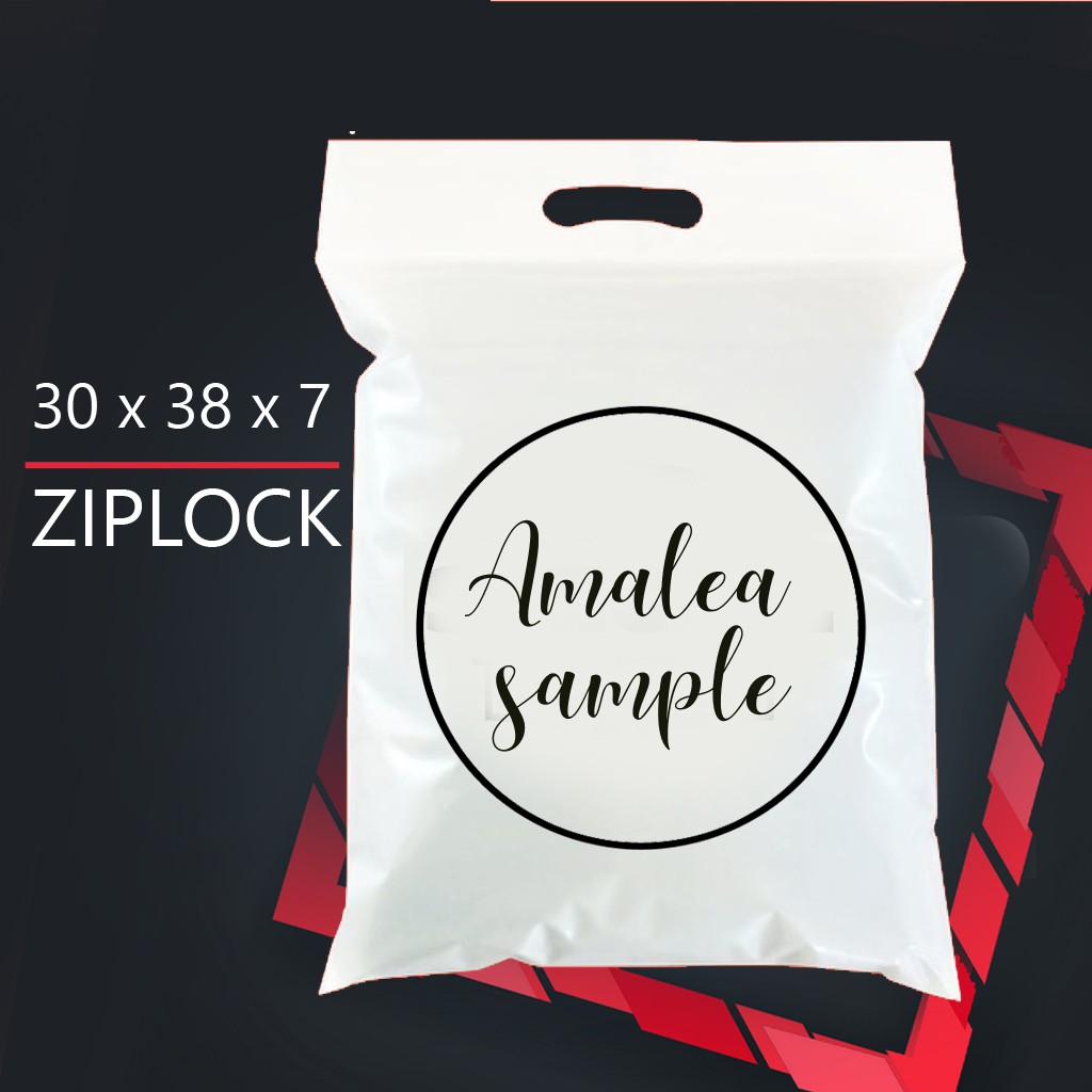 Jual Plastik Sablon Plastik Plong Ziplock 30x387 Gratis Desain Plastik Online Shop Sablon 0820