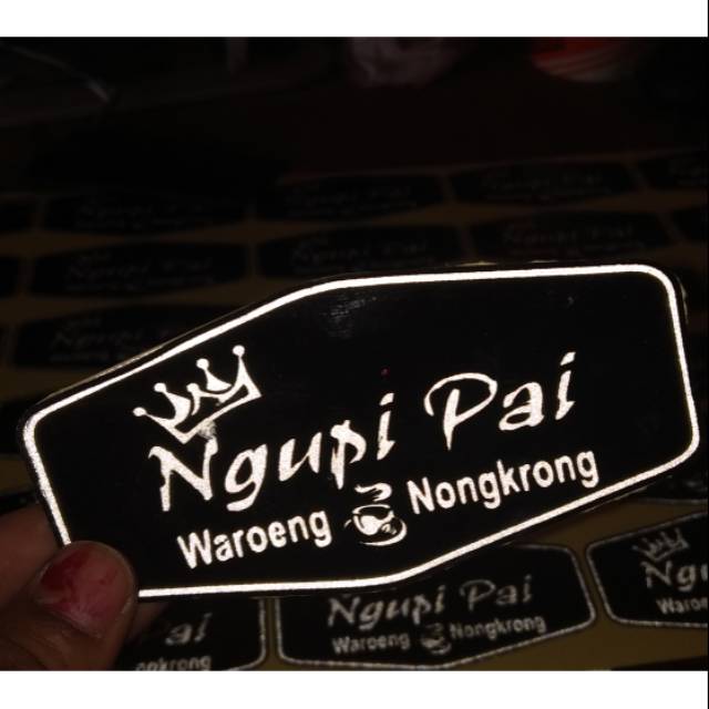 

Cutting sticker Ngopi Coffe Buat Promosi / Sticker Promosi