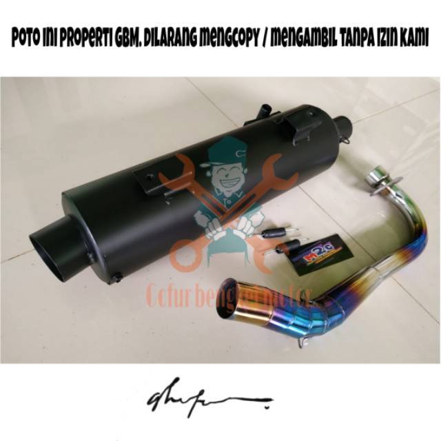 Knalpot Standar Racing Yamaha Nouvo Leher Two Ton knalpot Racing Nouvo tsukgi