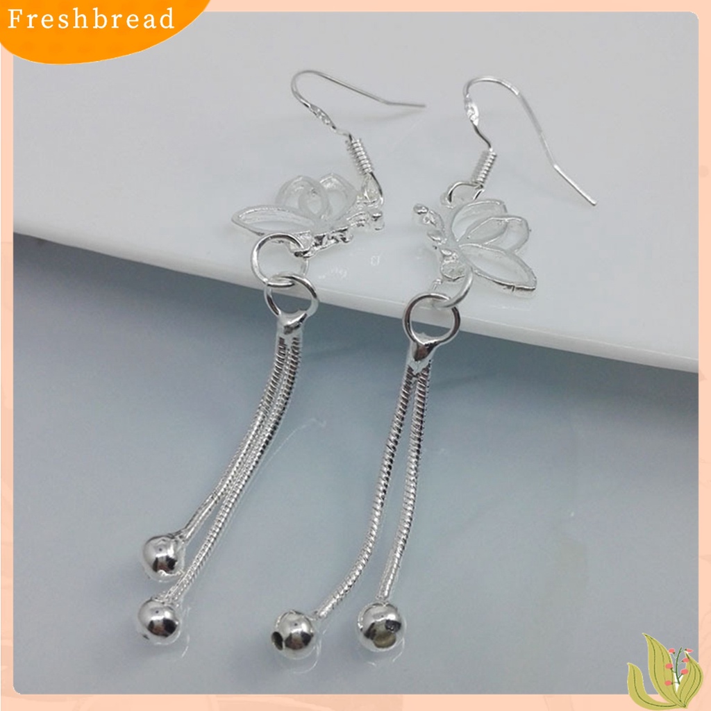 【Fresh】❀Women's Elegant Butterfly Dangle Long Chain Line Hook Earrings Jewelry Gift