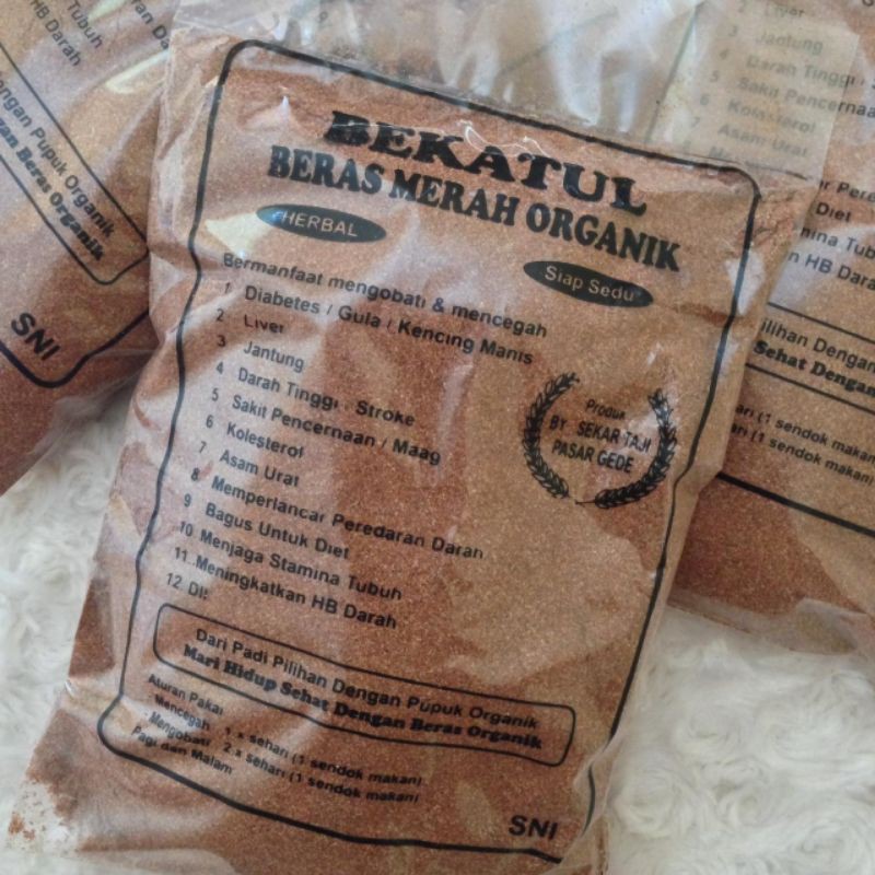 

Bekatul Beras Merah Organik 300 gram Siap Seduh Murni Tanpa Campuran