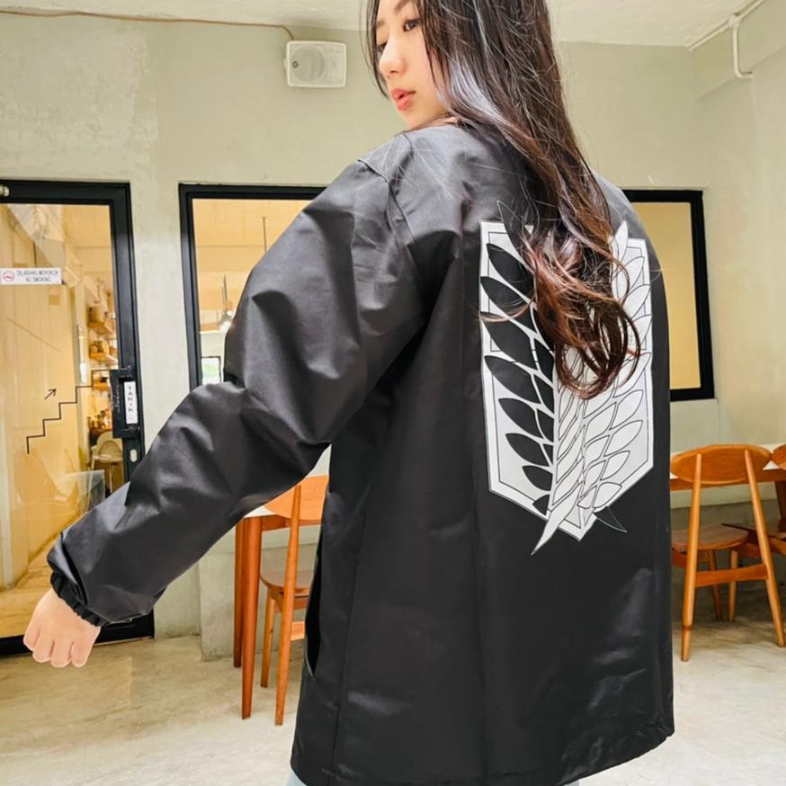 Waterproof Coach SNK Jacket Attack On Titan Anime Manga Premium