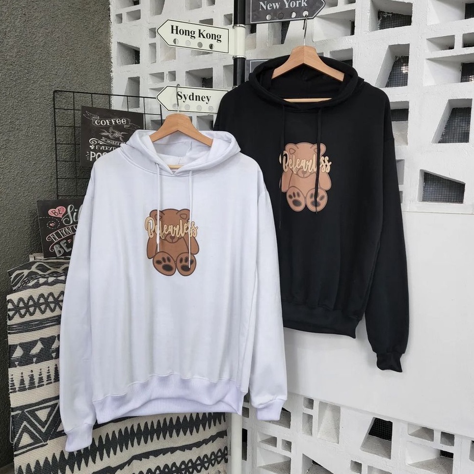 Hoodie Trendy Wanita Pria Bevearles Teddy Bahan Pleece Gaya Korea