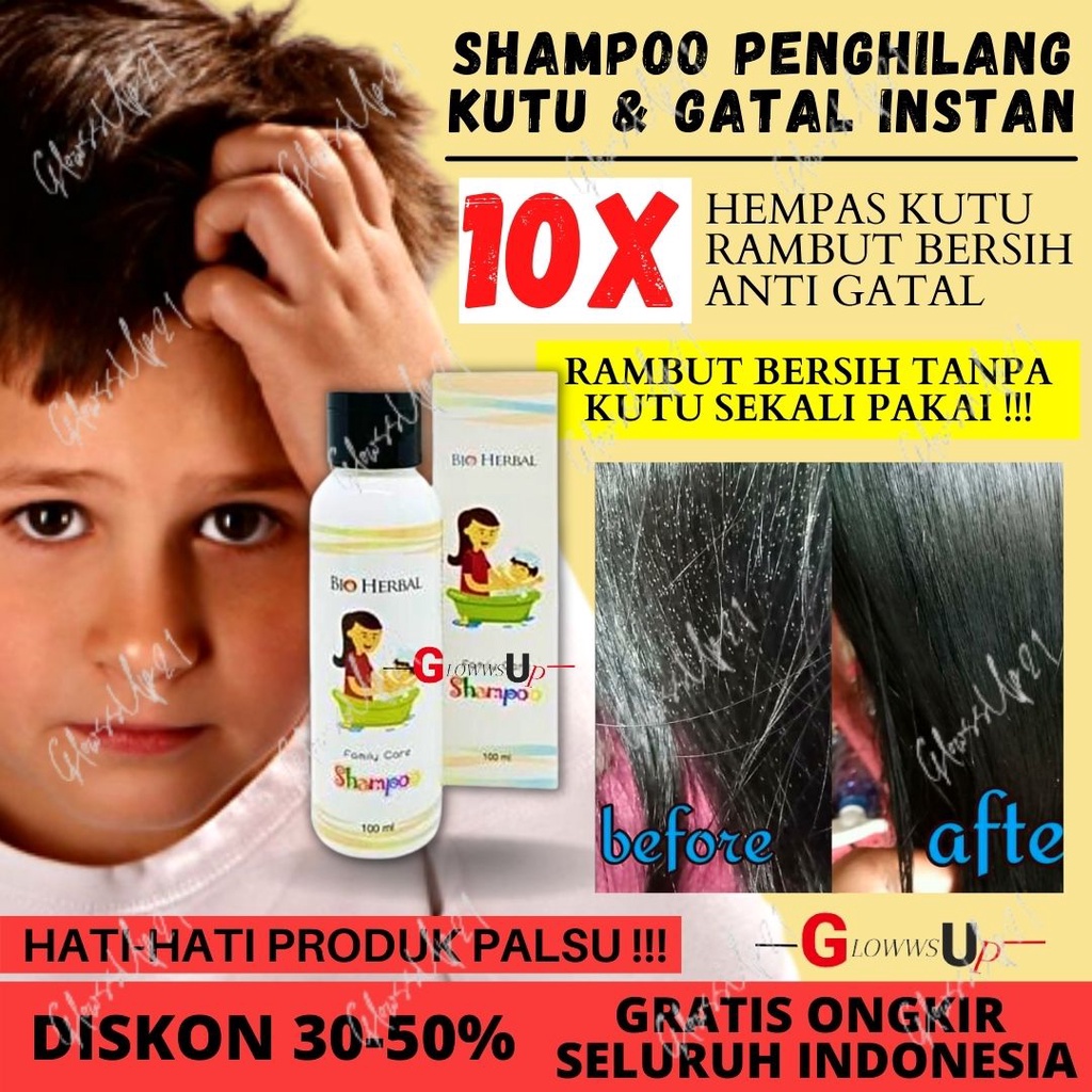 SHAMPO KUTU RAMBUT ANAK AMPUH BIO HERBAL FAMILY CARE 100ML PENGHILANG KUTU PERAWATAN RAMBUT