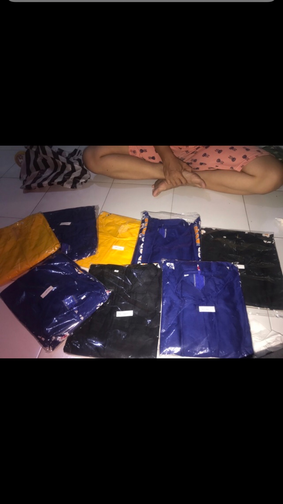 Batik Tunik Shibori Jumputan Terbaru Size S-3l / Hrb026 Yelbor Navbor / Biru Putih