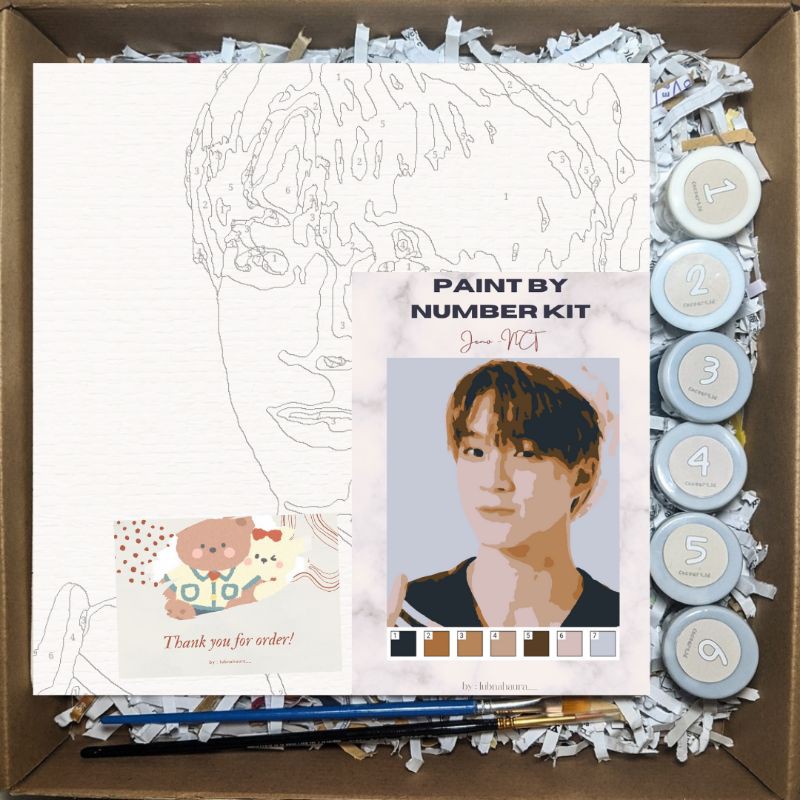 

Paint By Number [Jeno - NCT] | Paint By Numbers NCT | Painting Kit Kanvas | Kit lukis + freebies