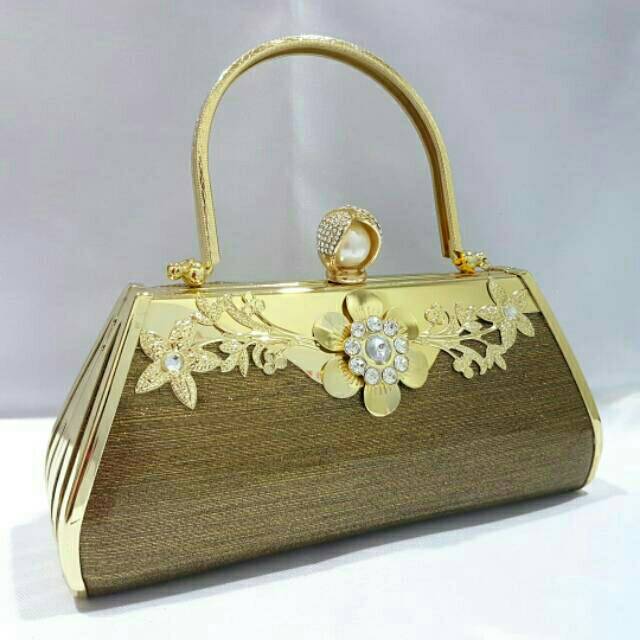 Tas Pesta Farnell Clutch Cantik Kondangan Glitter Glossy 2886/2876