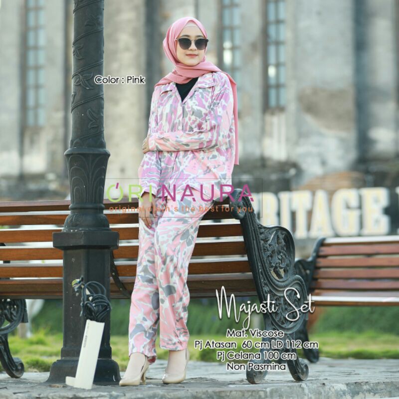 Baju Setelan // Setelan Majasti Set By Ori Naura // Setelan Bahan Viscose