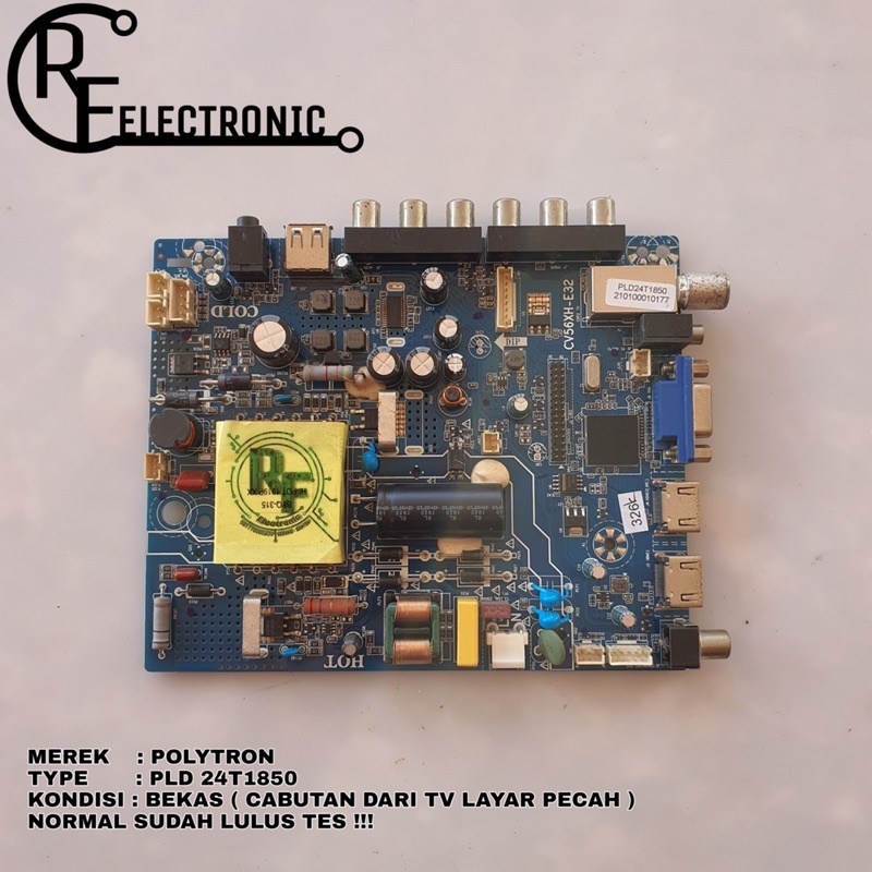 MB MOBO MAINBOARD MESIN TV LED POLYTRON PLD24T1850 PLD 24T1850