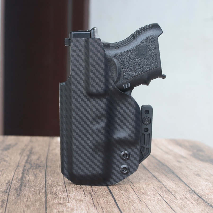 kydex holster iwb glock 26 27 motif karbon