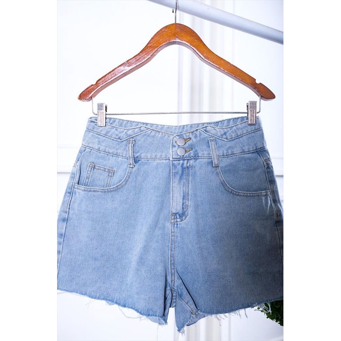 HOTPANTS DENIM HIGHWAIST BAHAN PREMIUM BANGKOK BKK 2512 HP