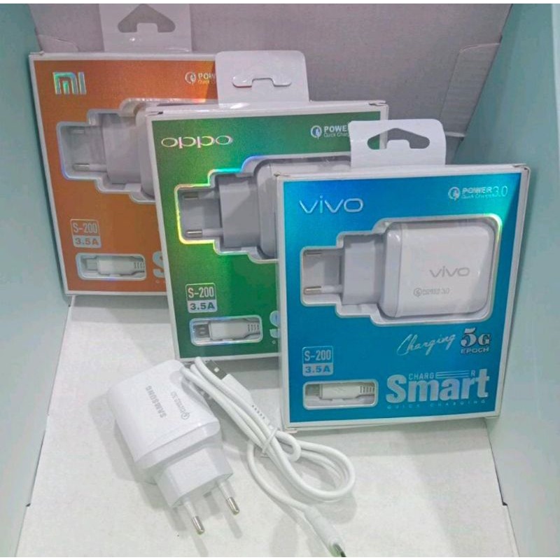 Charger branded smart 5G micro dan type C 3.5A