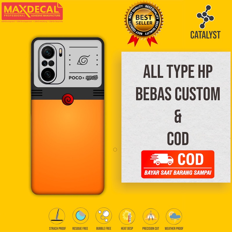 Garskin Poco F3 Fullbody Kode Dattebayo - Bisa Custom - Skin Case