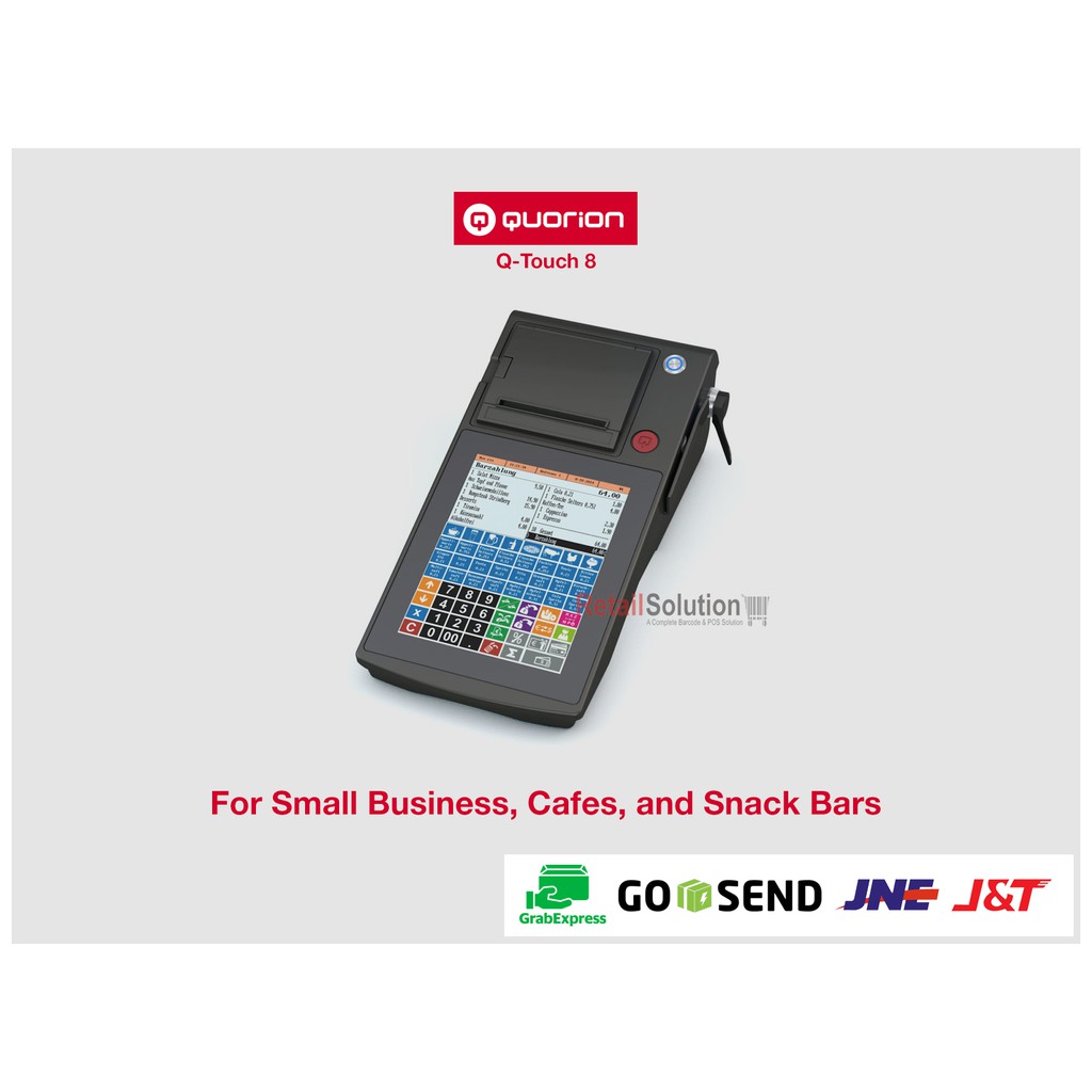 Quorion QTOUCH 8 Cash Register - Mesin Kasir Touchscreen POS