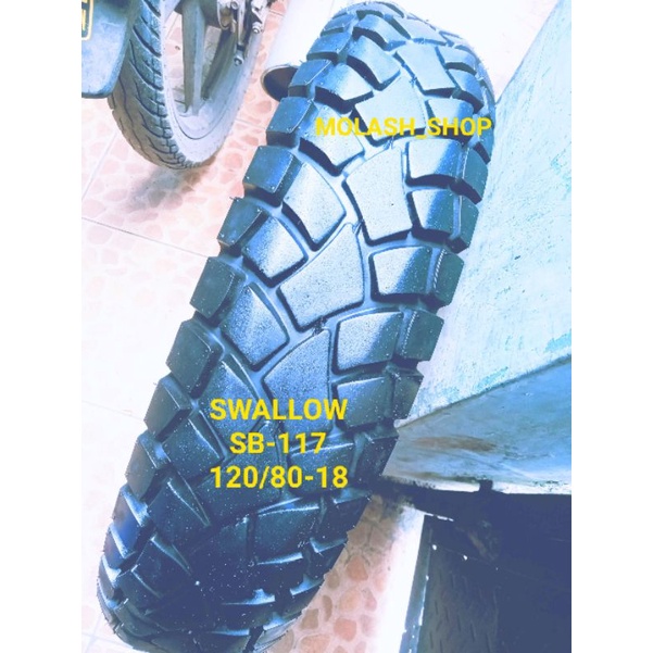 ban trail cross dual purpose ring 18 deli tire 120/80-18 original bekas pakai