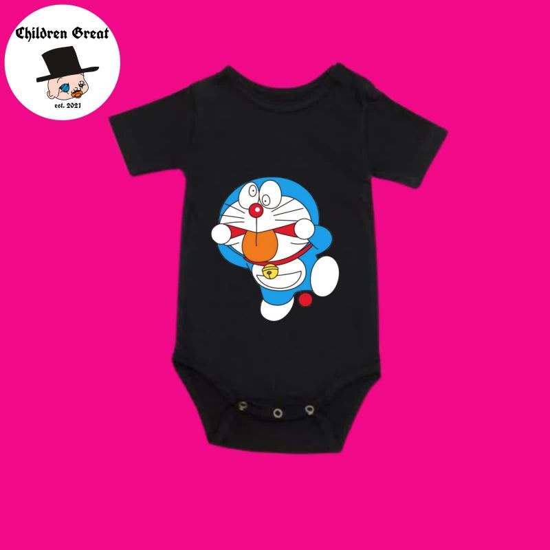 kaos baju bayi DORAEMON tshirt kartun kucing tee jumper baby kids kaus pendek usia 0 1 2 3 4 5 6 7 8