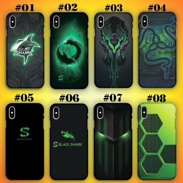 HARD CASE BLACK SHARK XIAOMI REDMI NOTE 5A 5A PRIME 1 2 3 3PRO 4 4X 4PRO 5 5PRO 6 6PRO 7 7PRO 8 8PRO