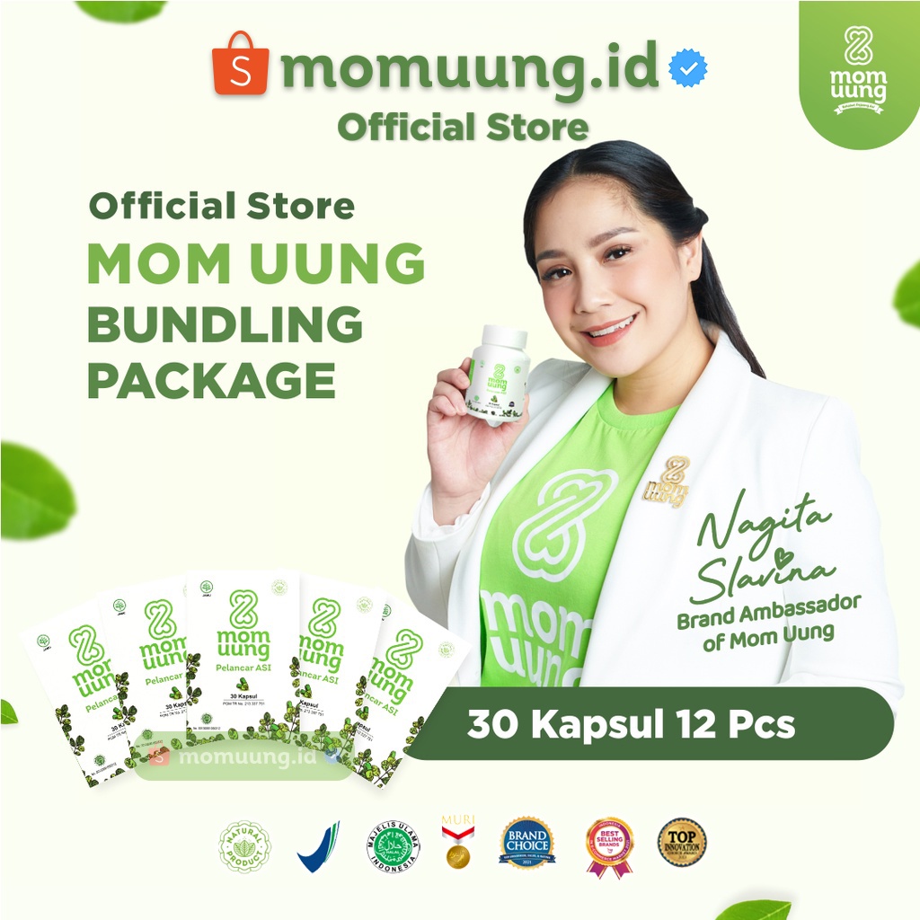 Paket Grosir 1 Lusin ASI Booster MOM UUNG isi 30 Kapsul