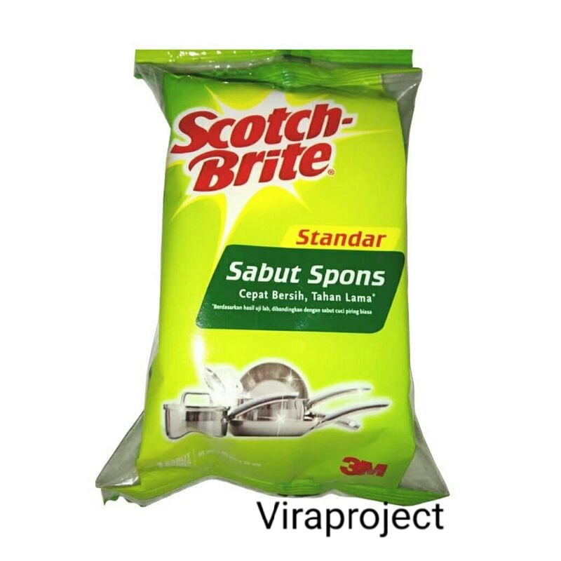 3M SCOTCH BRITE SABUT SPON  CUCI PIRING STANDART ID-T36N