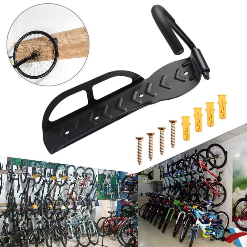 TaffSPORT Gantungan Dinding Sepeda Bike Wall Hook Hanger  - Black