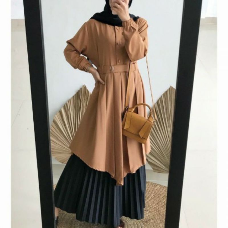 Baju Tunik Terbaru Tunik Remaja Kekinian Modern 2021 Wanita Dress Sarah Maxy