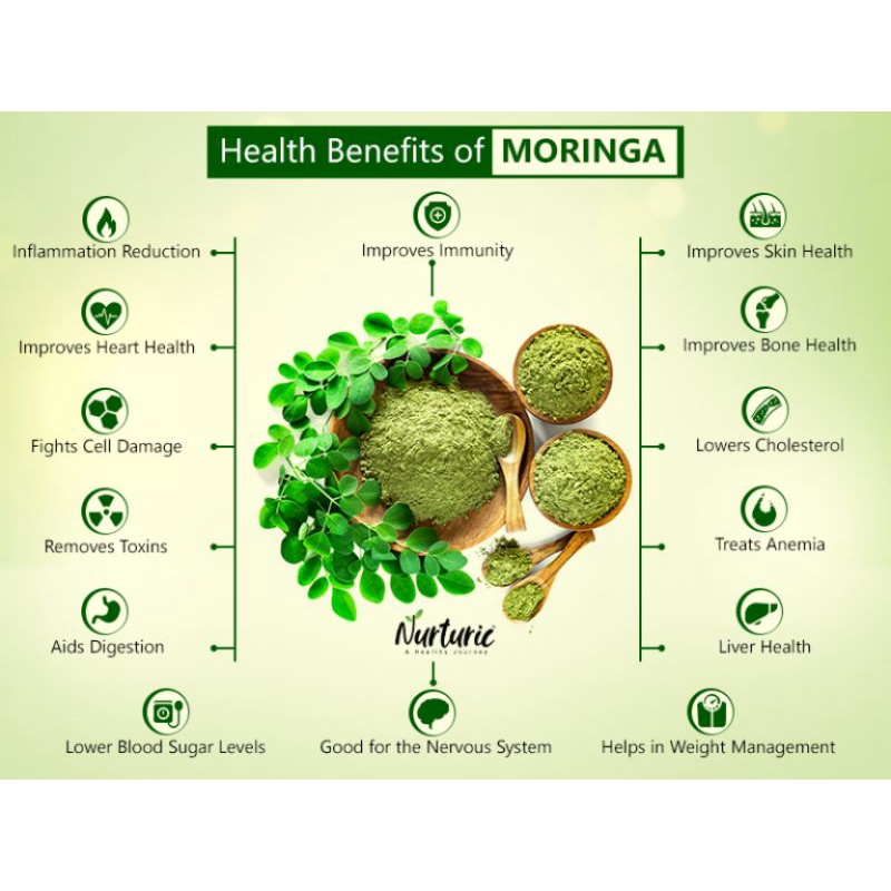 Lemongrass Peppermint Moringa Tea : Teh Daun Serai, Daun Mint &amp; Daun Kelor Isi 30 Tea Bag