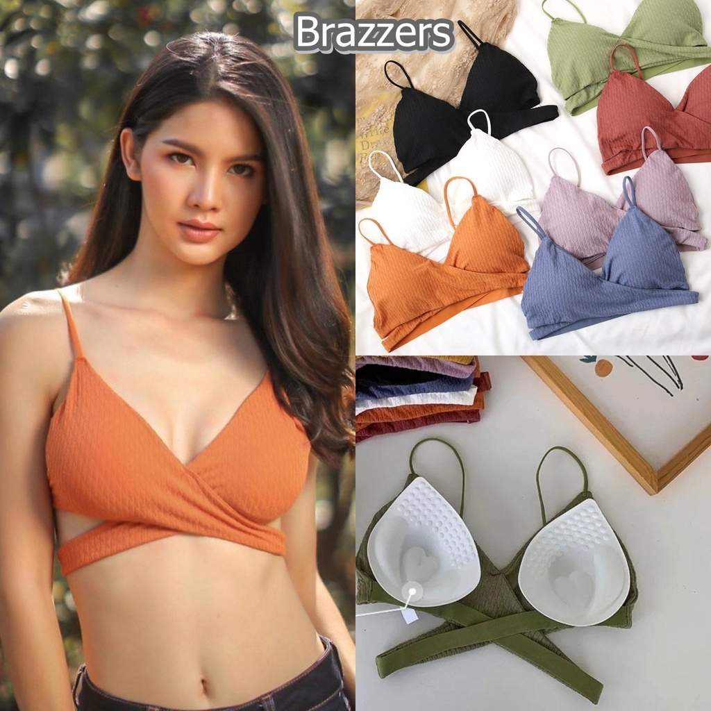 Bra Wanita Ukuran Size 32 34 36 Cewek Remaja Import Tali Silang Sexy Menggoda Nyaman Cantik Kekinian