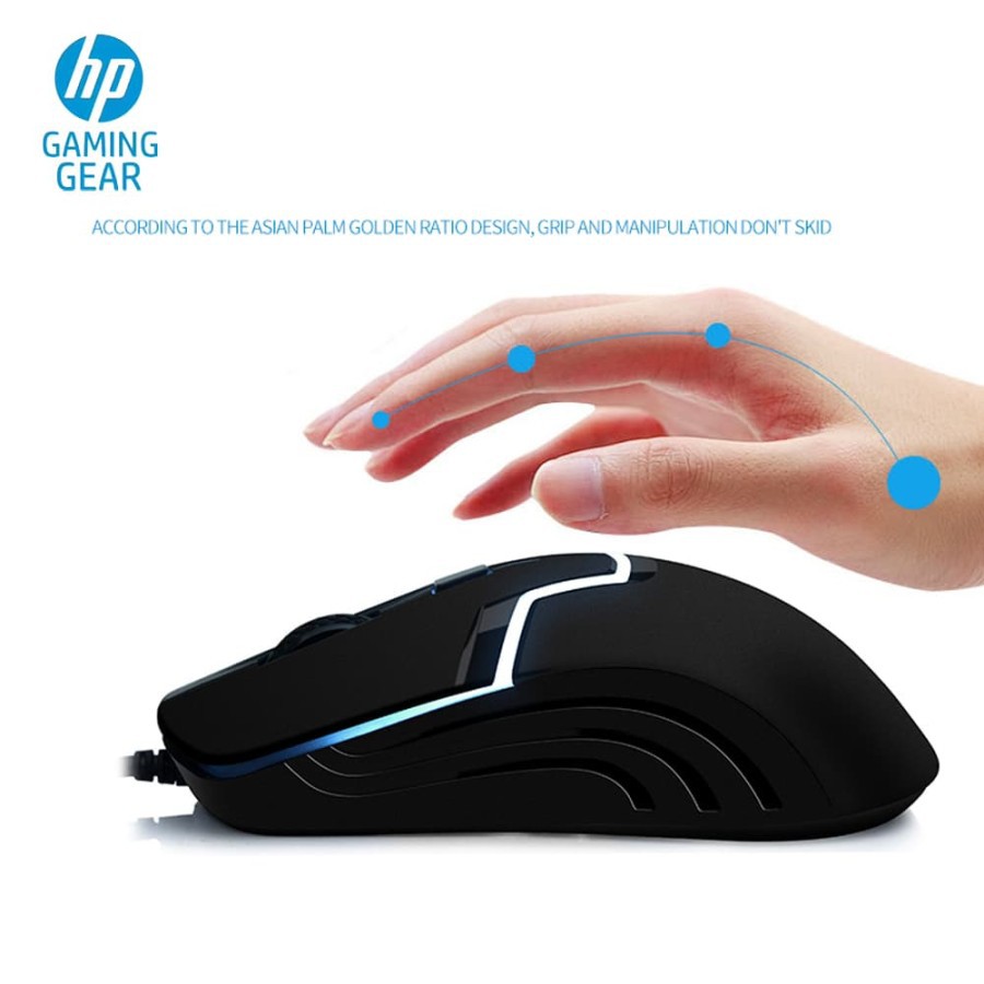 MOUSE USB GAMING  HP M100S-1600DPI RGB USB WIRED