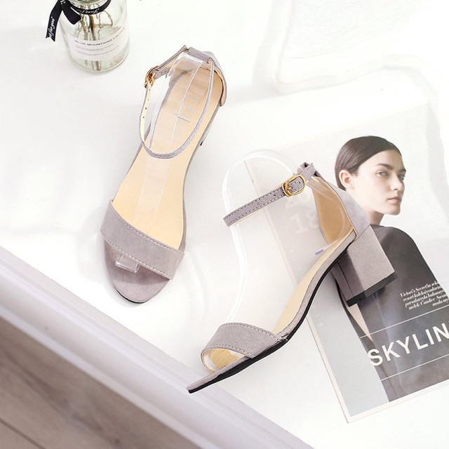 Sepatu Sandal Wanita Hak Import Korea Fashion 02