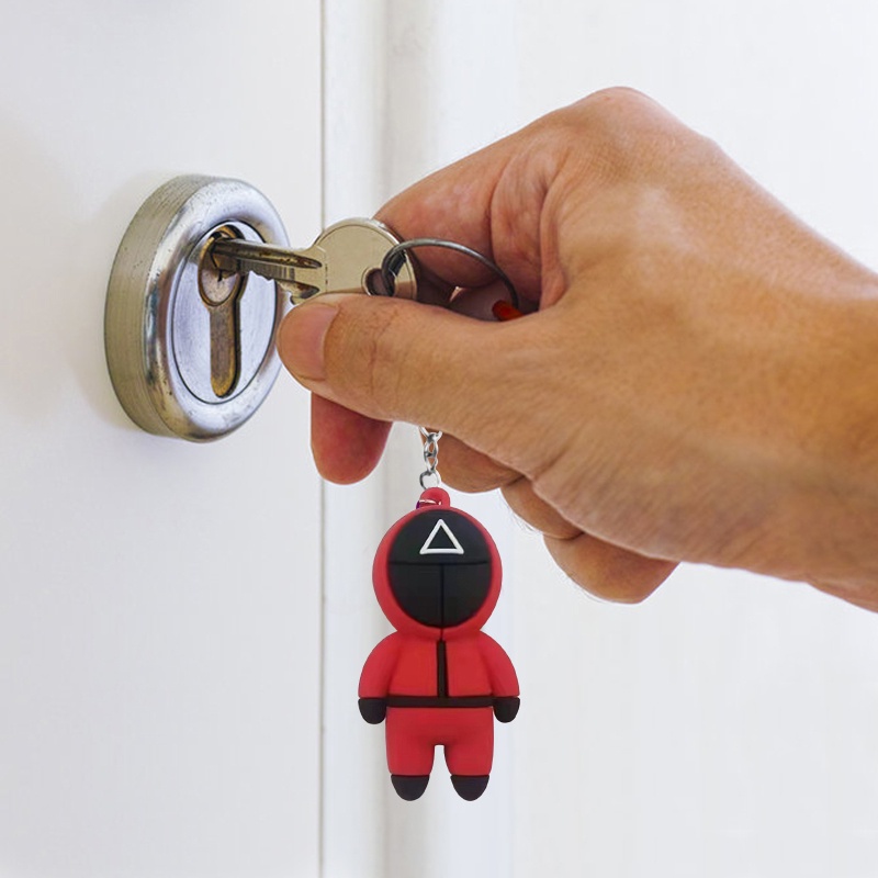 ready to ship !!! Juego de calamares llavero Squid game keychain key chain Hanging key pendant OWT