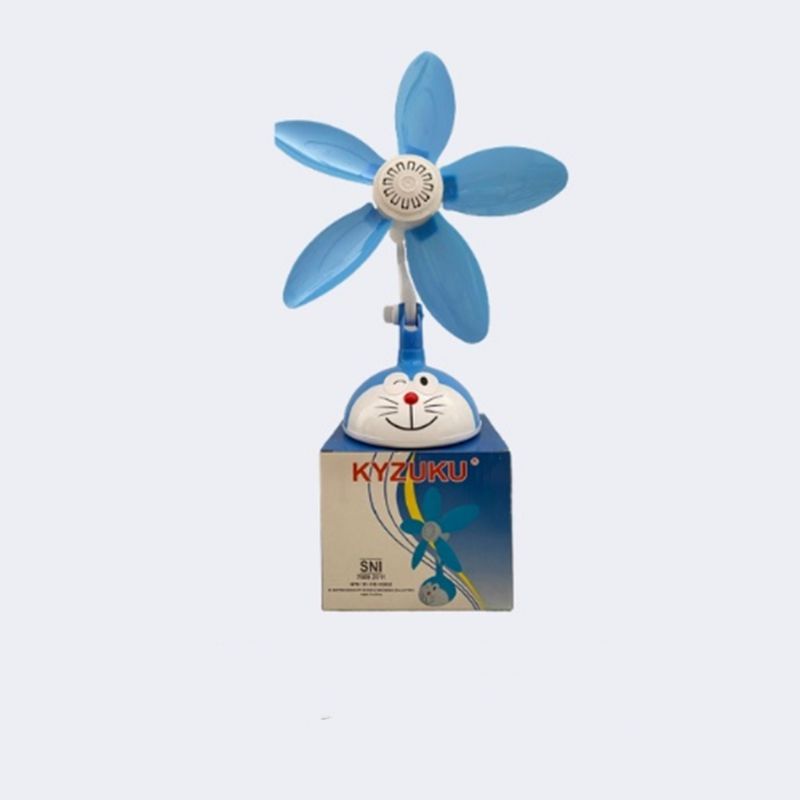 Mini Fan / Kipas Angin Jepit Kyzuku 36W Karakter Doraemon