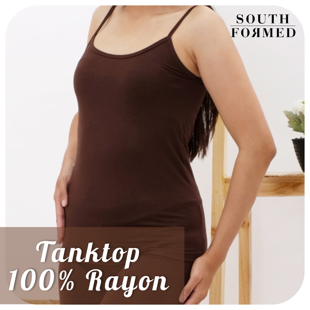 100 % ADEM TANKTOP WANITA SPANDEX RAYON / SINGLET WANITA / KAOS DALAM WANITA