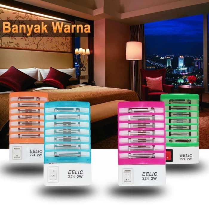 Lampu Nyamuk Led Blue Colok LIstrik / Lampu anti nyamuk