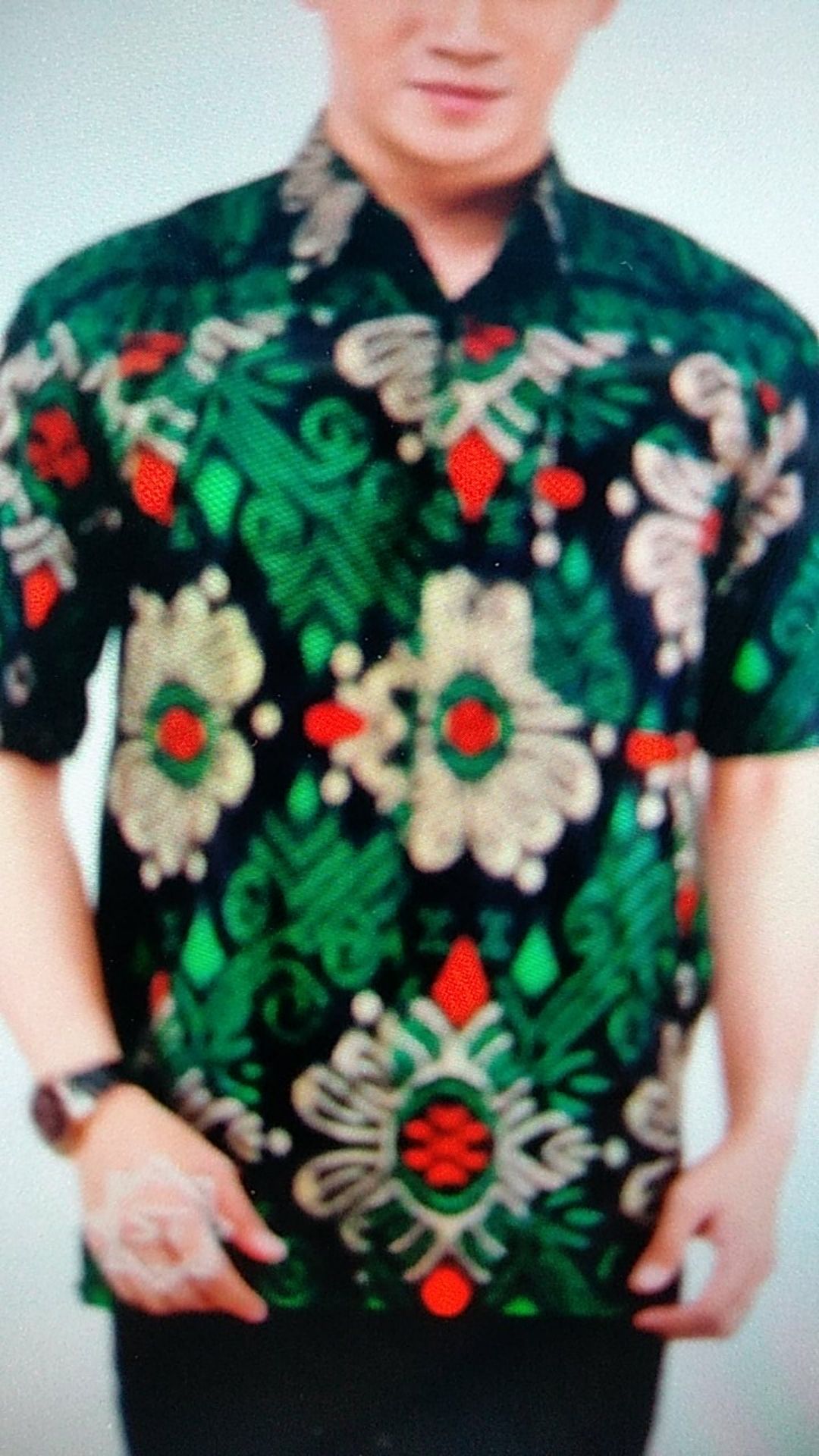 Bswart Batik Hrb026 Kenongo Hem Pendek Padi Pekalongan M L Xl Batik Pria Murah Modern Grosir