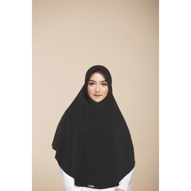 Jilbab Instan Bergo Zaria Kirana Elzatta Original Warna Hitam