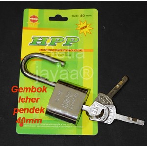 gembok hpp leher pende 40mm / gembok / gembok murah / chrome