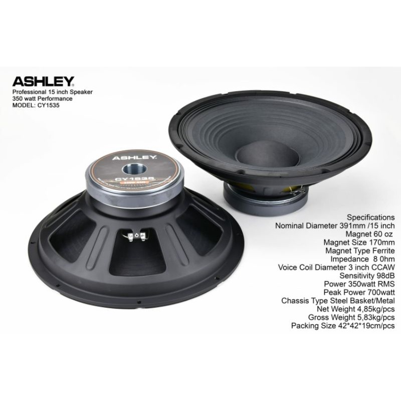 Speaker Ashley 15 inch CY1535 350 watt