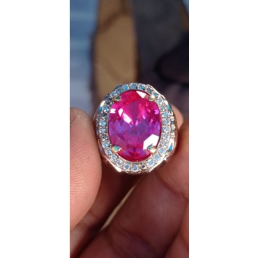 Batu permata merah rose siem bangkok kekerasan 9 skala mohs jaminan batu asli merah rose bangkok