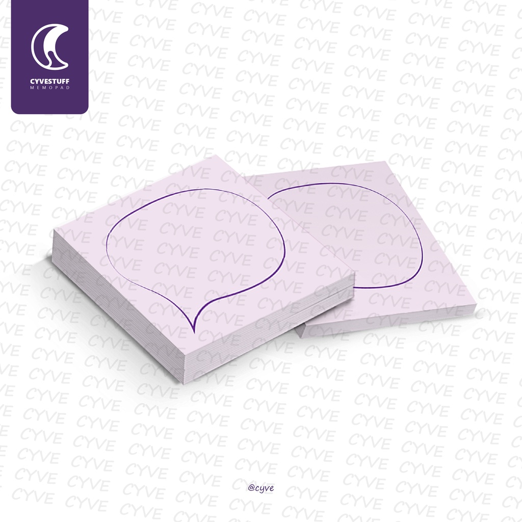 

Memopad Aesthetic | Bubble Speech-Line | Memo | isi 30 sheets