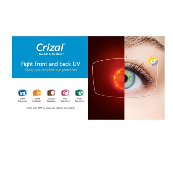 LENSA ESSILOR SUPER 1.56 BLUE UV CAPTURE CRIZAL EASY / ROCK