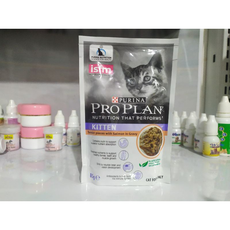 Proplan Kitten Pouch 85gr / Makanan anak Kucing Basah Pro Plan