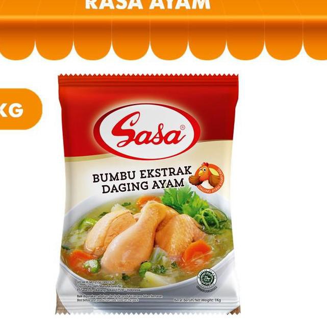 

[KODE BARANG 94] Sasa Kaldu Pelezat Rasa Ayam 1 kg x 2 Pcs TERLARIS..!!