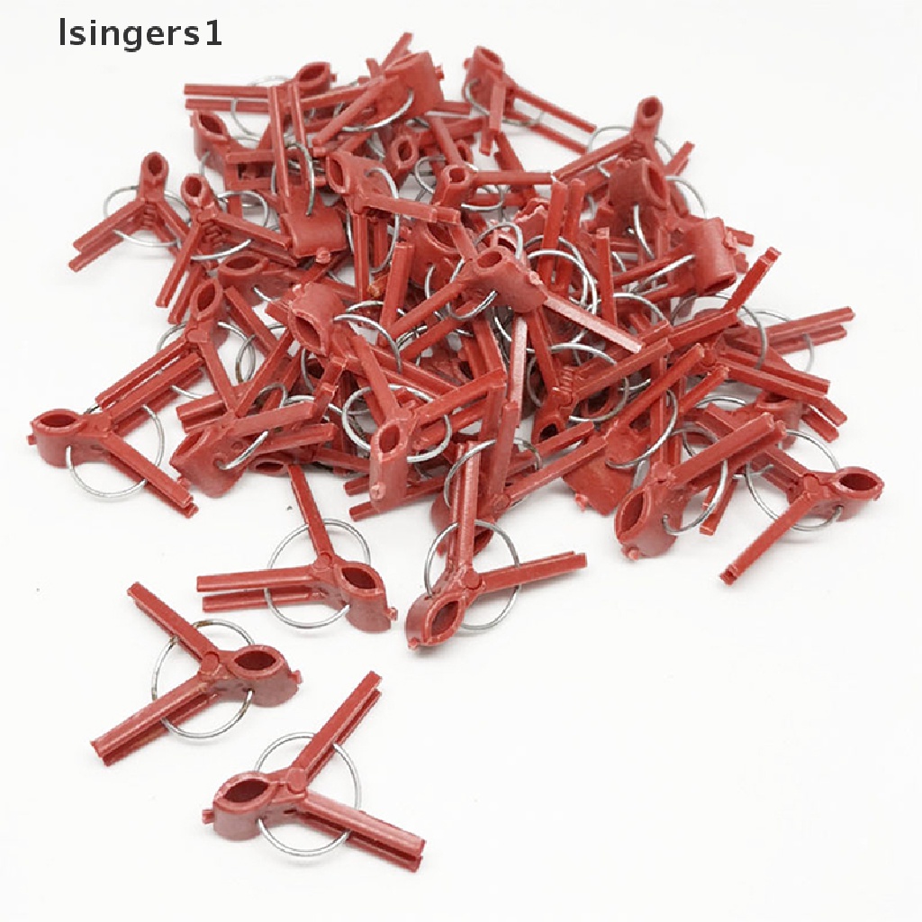 (lsingers1) 50pcs Klip Cangkok Tanaman Tomat / Bunga Bahan Plastik Tahan Lama