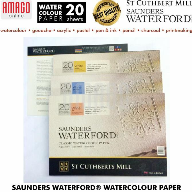 

Sale!!! Saunders Waterford Watercolour Paper Cp - White - 20 Lbr - 410X310 Mm Bergaransi