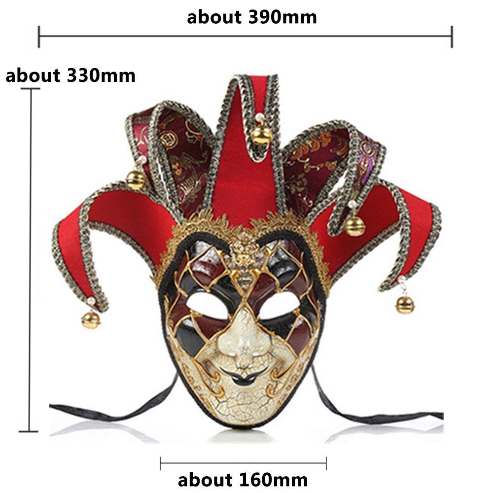 R-bunga Halloween Pesta Dicat Pertunjukan Cosplay Perlindungancarnivalitaly Venice Handmade Lukisan Retak Topeng