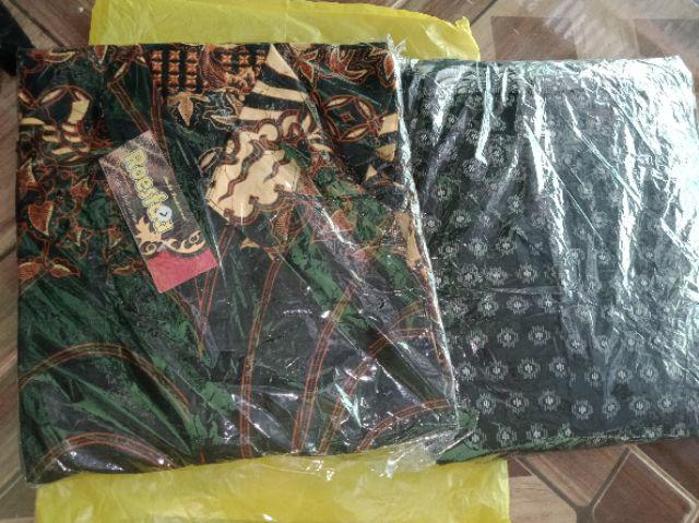 Batik Couple Tunik Serut Merak Sogan / Couple Tunic Serut Merak Coco Sogan Dress Seragam Batik
