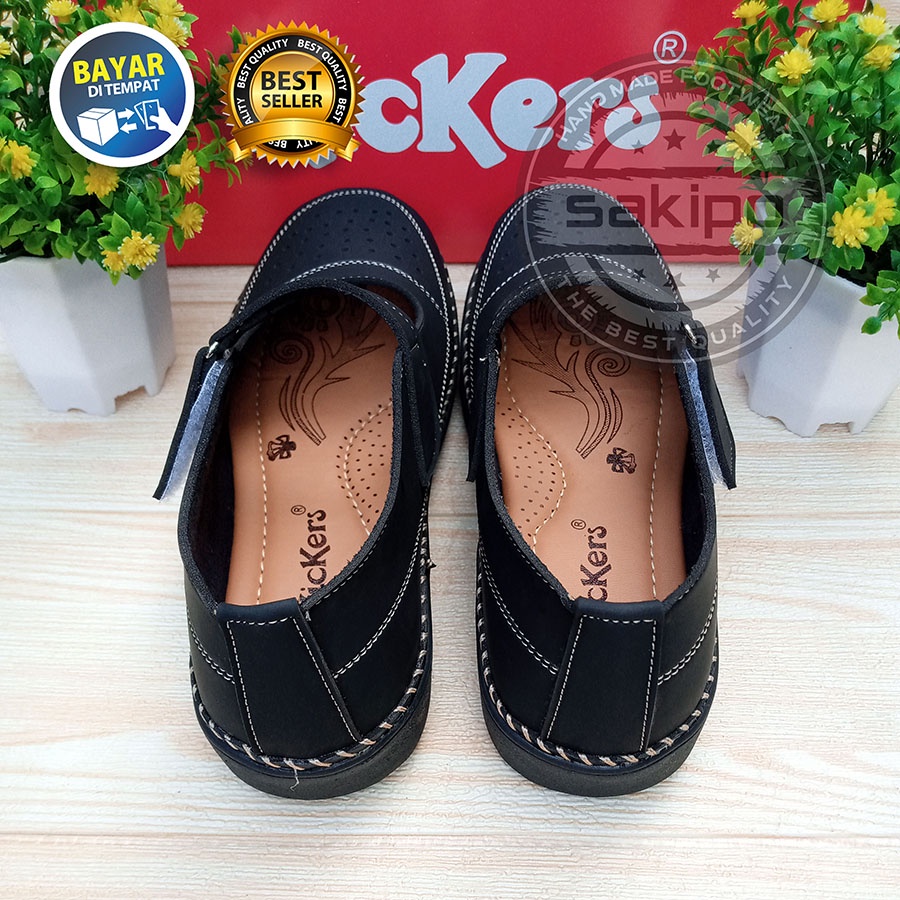 PROMO 12.12 BIRTHDAY SALE FLATSHOES WANITA DEWASA REMAJA LED KICKERS FULL HITAM KESET DI LANTAI TRENDI NYAMAN DIPAKAI TERMURAH TERBARU / SAKIPO