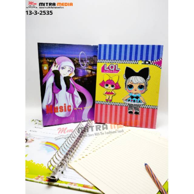 

MAP BINDER KARAKTER CEWEK KARTON.