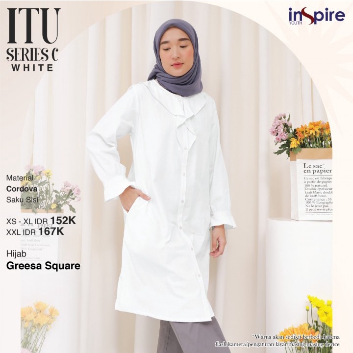 ITU WHITE SERIES A B C / Pakaian Wanita Tunik